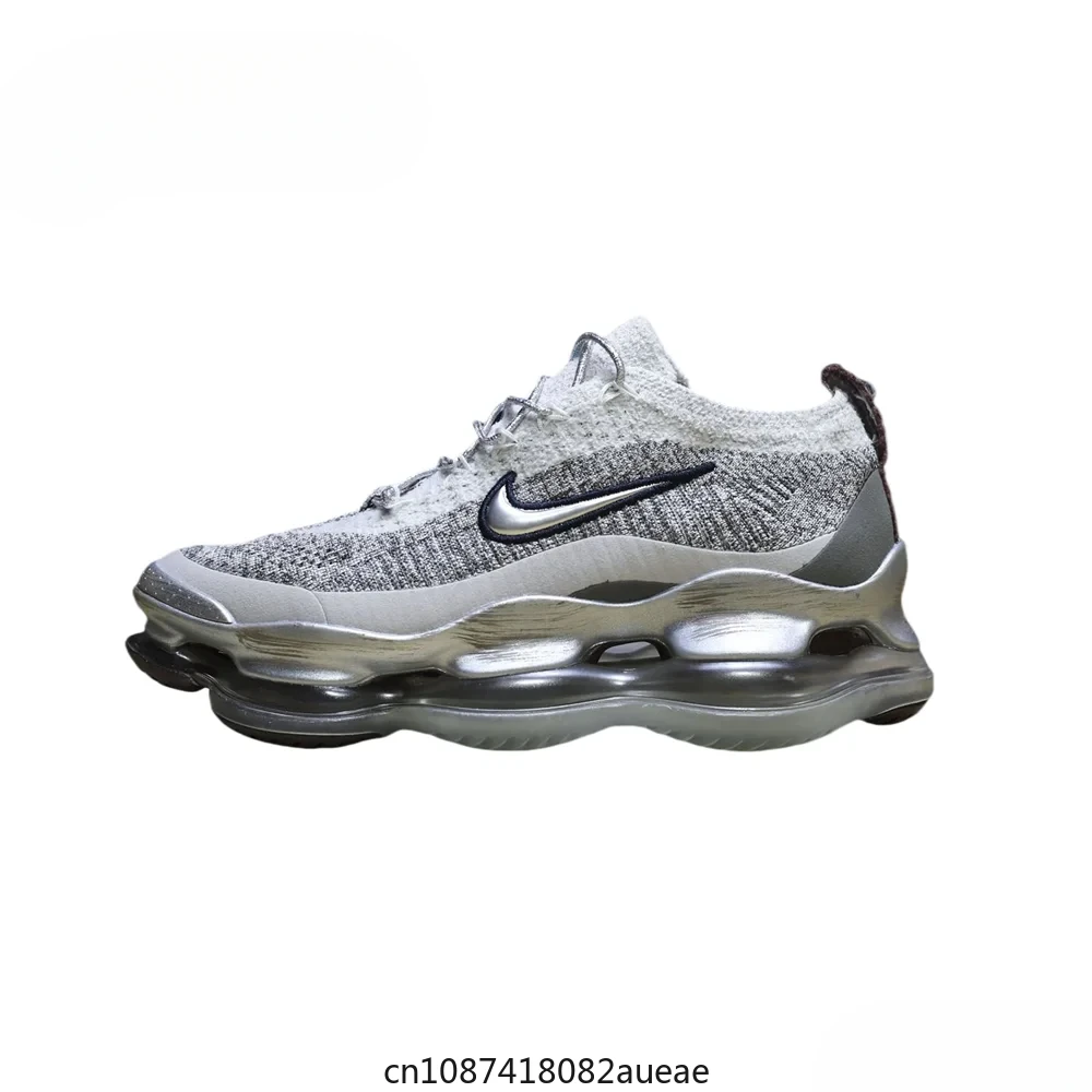 Nike Air Max Scorpion Gray-light Brown Fashion Trend Breathable Air Cushion Anti-slip Shock-Absorbant Men Women Running Shoes