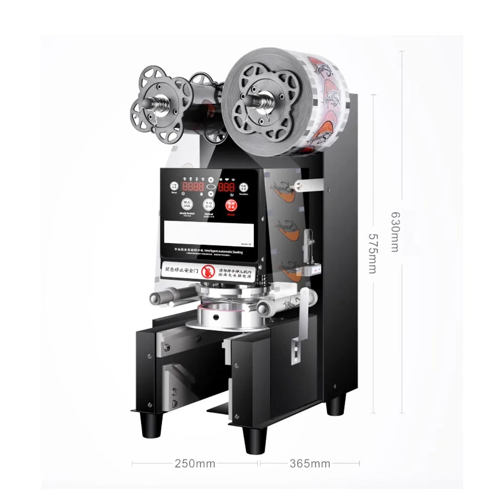 High Cost Performance Adjustable Cup Sealer Machine Automatic Milk Tea Cup Sealing Machine