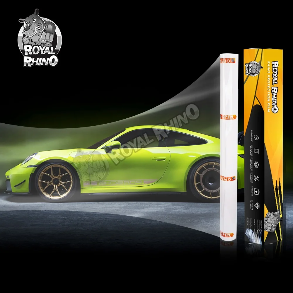 

Royal Rhino car ppf 1.52*15M Прозрачная защитная пленка из ТПУ TPH для автомобильной краски, ремонт против царапин для автомобиля, полное покрытие кузова