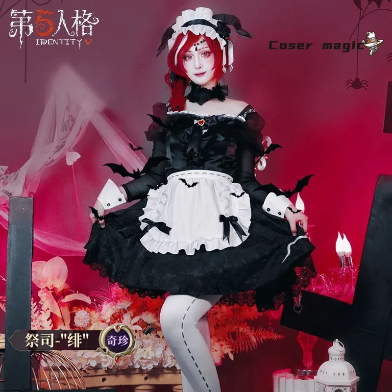 

Fiona Gilman Cosplay Costume Wig Anime Identity V cosplay Costume HSIU Priestess Maid Dress Suit Uniform Halloween Party Outfit