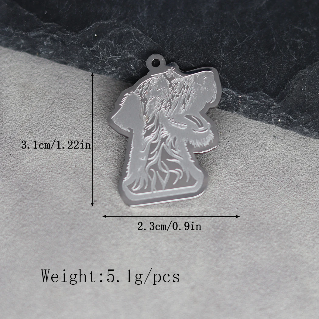 2pcs Animal Charms Irish Wolfhound Dog Pendants For DIY Fashion Jewelry Making Earrings Bracelets Necklaces Accessories