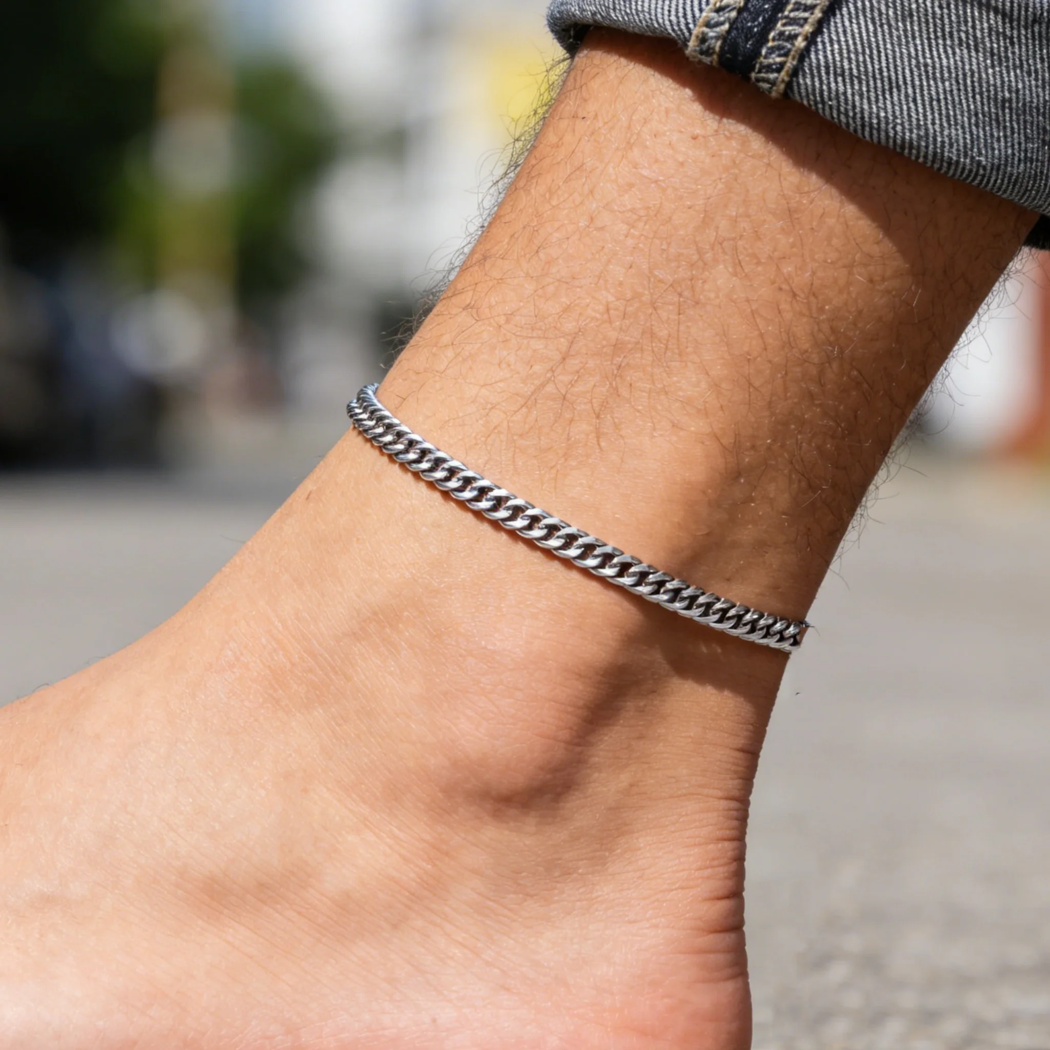 ミニマリストステンレス鋼アンクレットブレスレット男性女性用防 - Jc Jewelry & Watches のレビューと価格