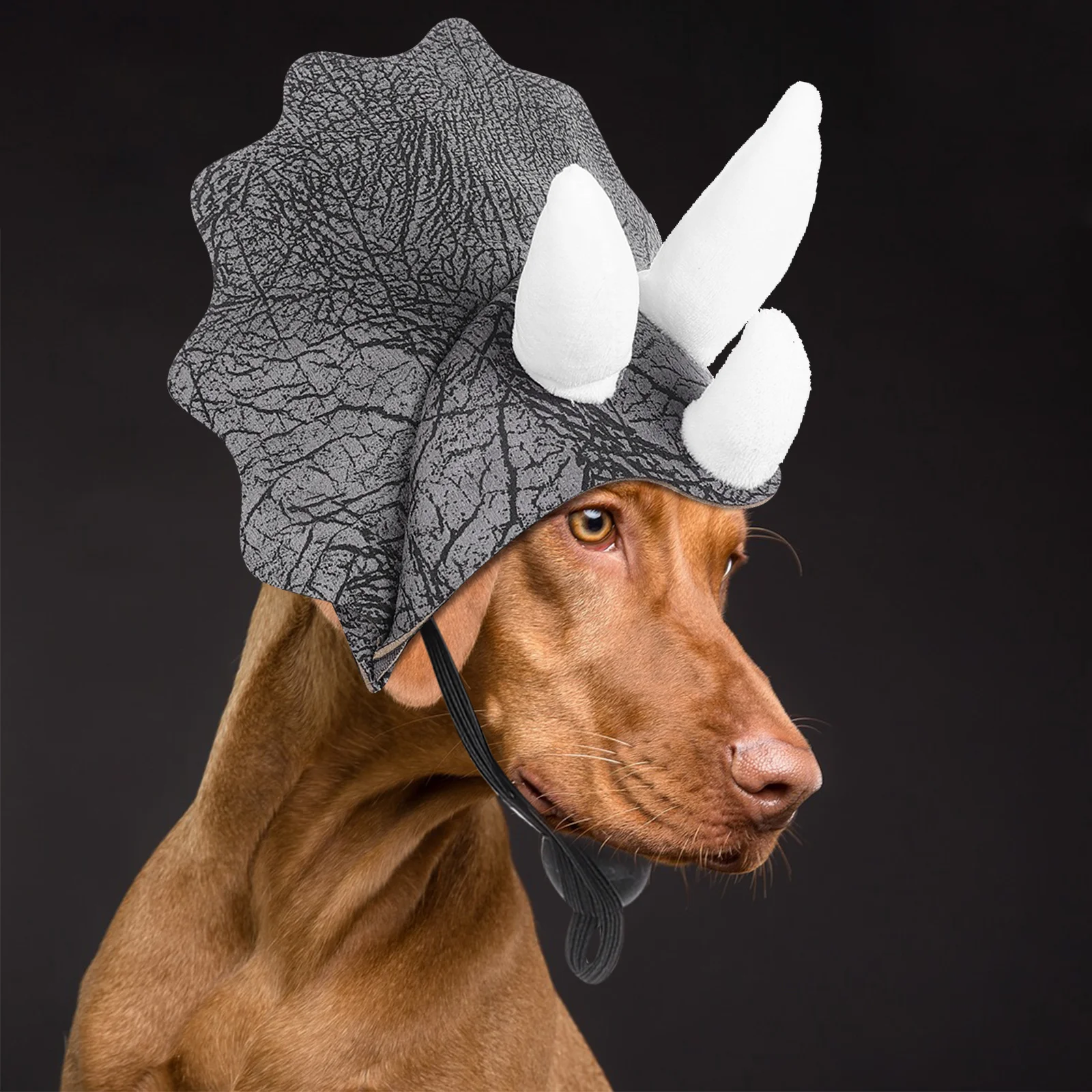 

Pet Dinosaur Hat Adjustable Buckle Triceratops Dog Headgear Costume for Halloween Cosplay Events Dinosaur Hat for Dogs