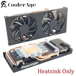 Original For PowerColor RADEON RX 5500XT 5700 5700XT 6500XT 6600 6600XT 6650XT 6700 6700XT 6750GRE 6750XT Video Card Heatsink