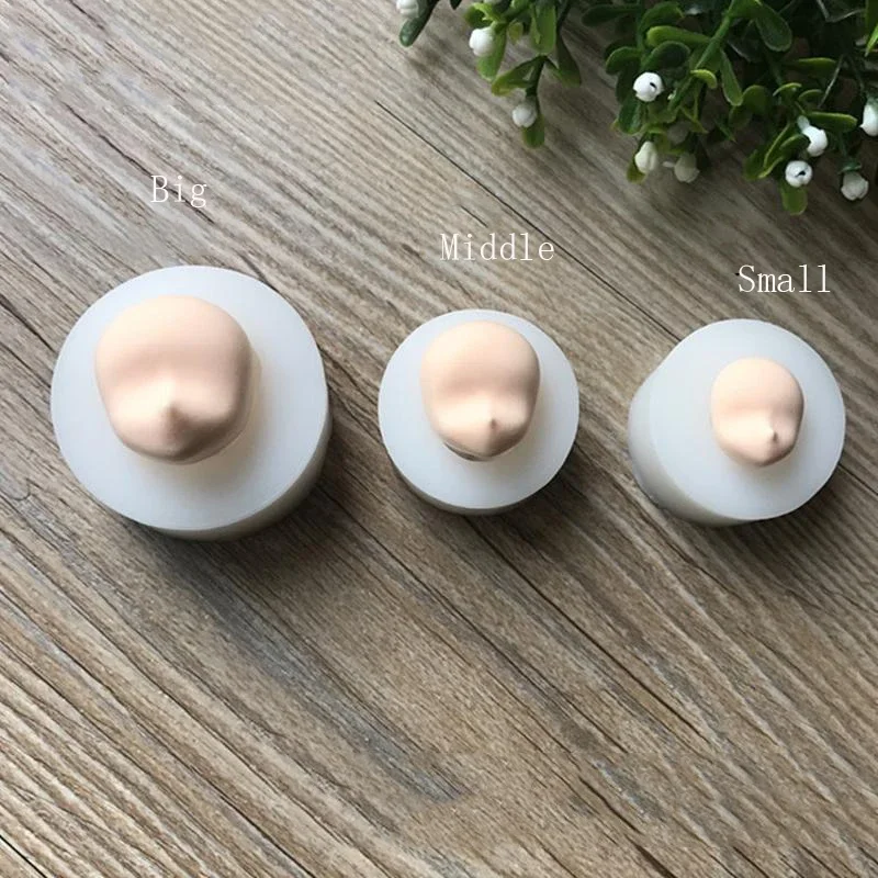 1pc 3D Women Facial Soft Clay Mold Tool Fondant Molds Cake Decorating Tools woman mask Gumpaste Mould Polymer Clay Resin Molds