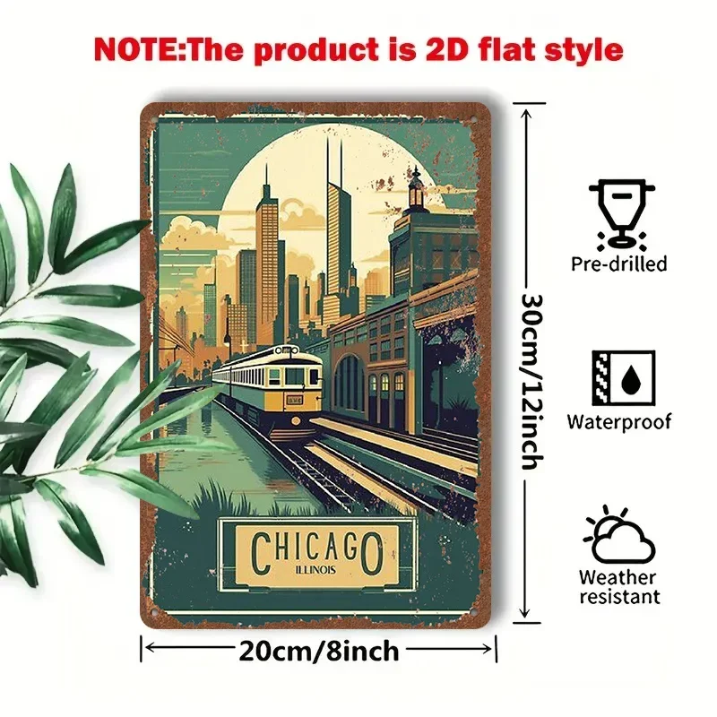 2D Flat - 1pc 2D [Flat] Metal Sign Vintage Tin Art 