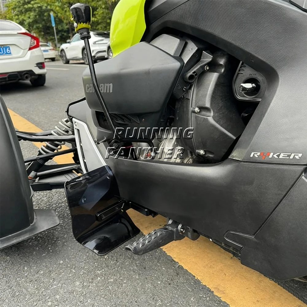 ل Can Am Ryker 600 900 Ace Rally 2019-2025 Déflecteur latéral inferior دراجة نارية الجانب السفلي منحرف الرياح المفسدين هدية