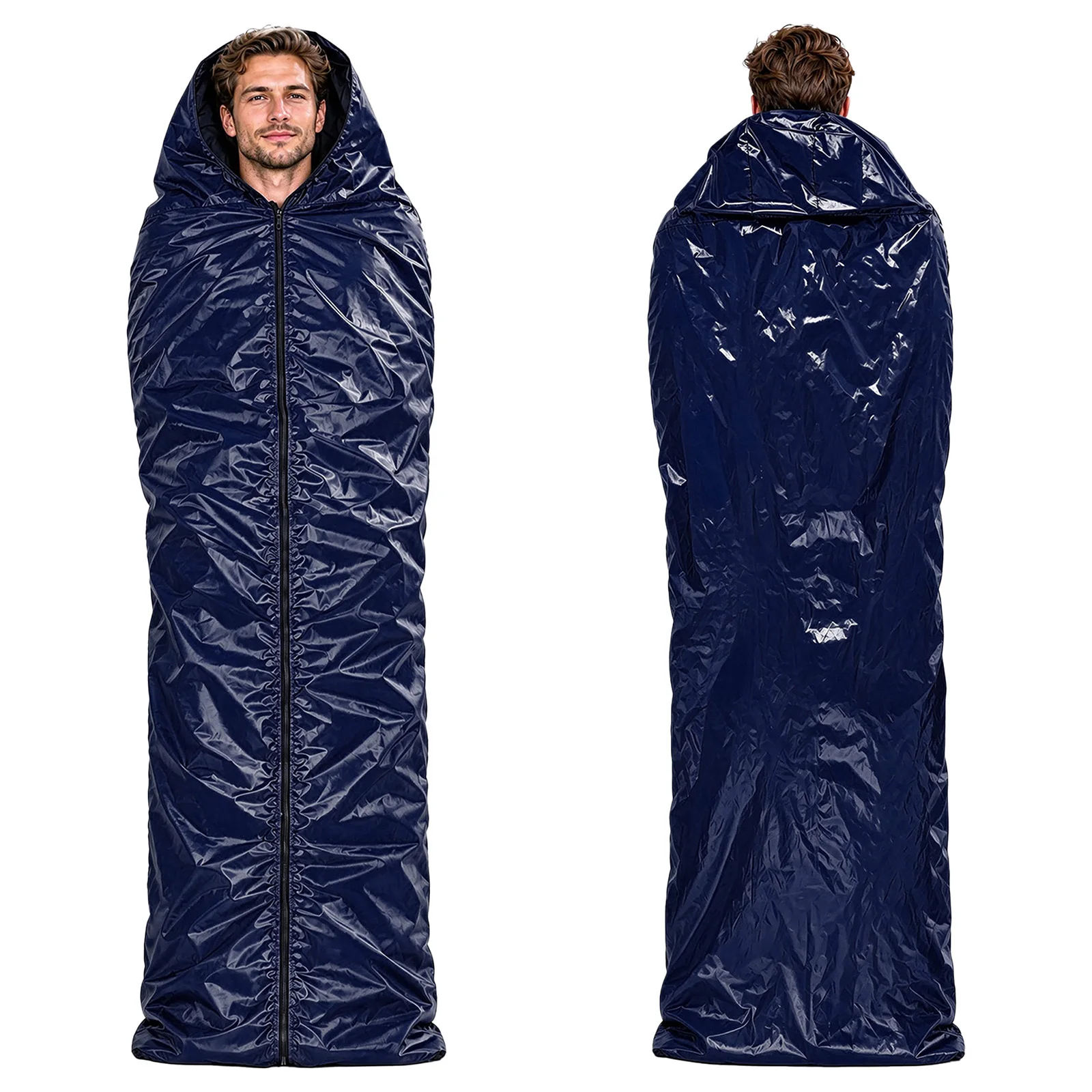 Adults Mens Sleeping Bag Water Resistant Lightweight Compact Zipper Robes for Outdoor Backpacking Camping Hiking Night Picnic