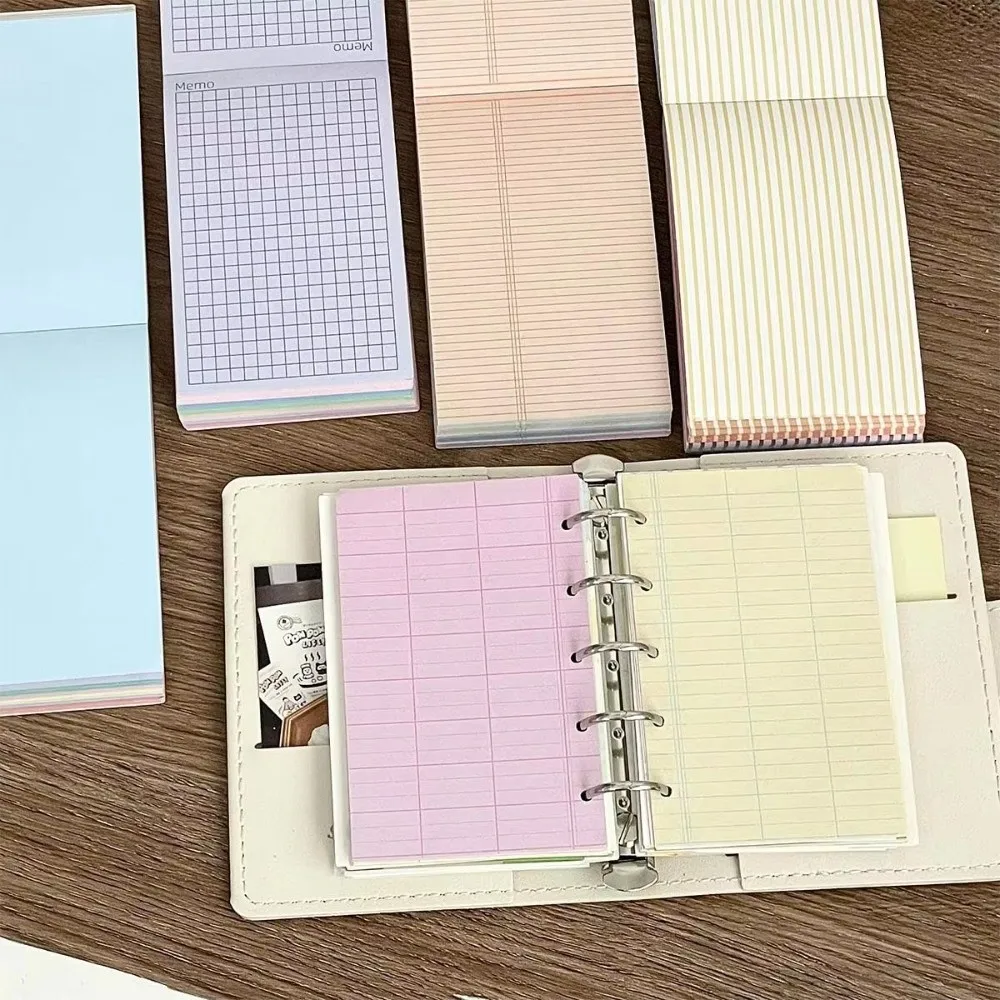 Stationery 120 Sheets Memo Pad Planner Inserts Inside Paper No-Sticky Colorful Notes DIY Crafts Sticky Notes