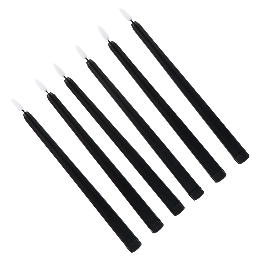 6 Pcs Long Stick Lights for Halloween Electronic Lamp LED Lanterns Wedding Decor Decorative Mini Party