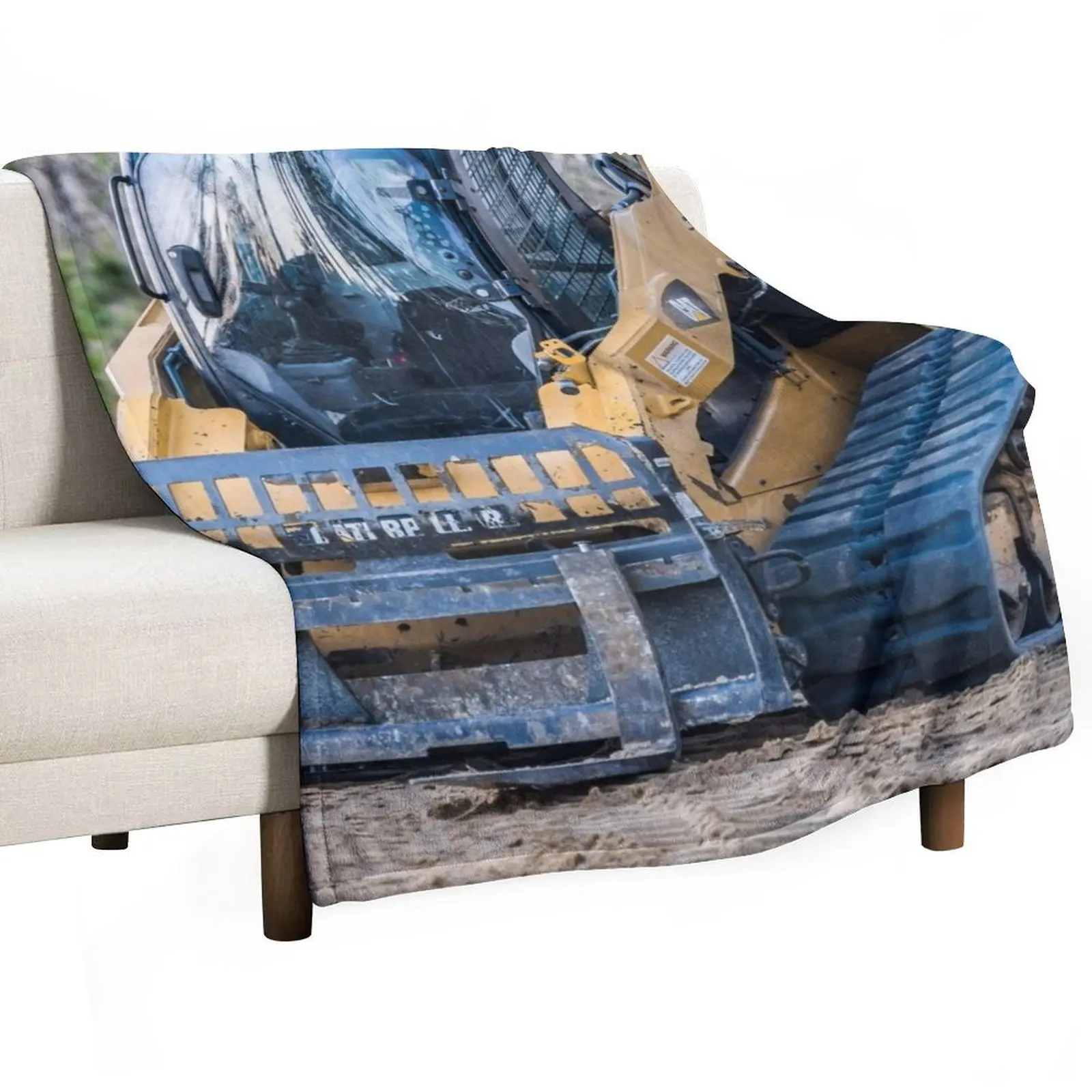 Manta de lanzamiento de carretilla elevadora Bobcat, mantas suaves y grandes para diseñadores de siesta