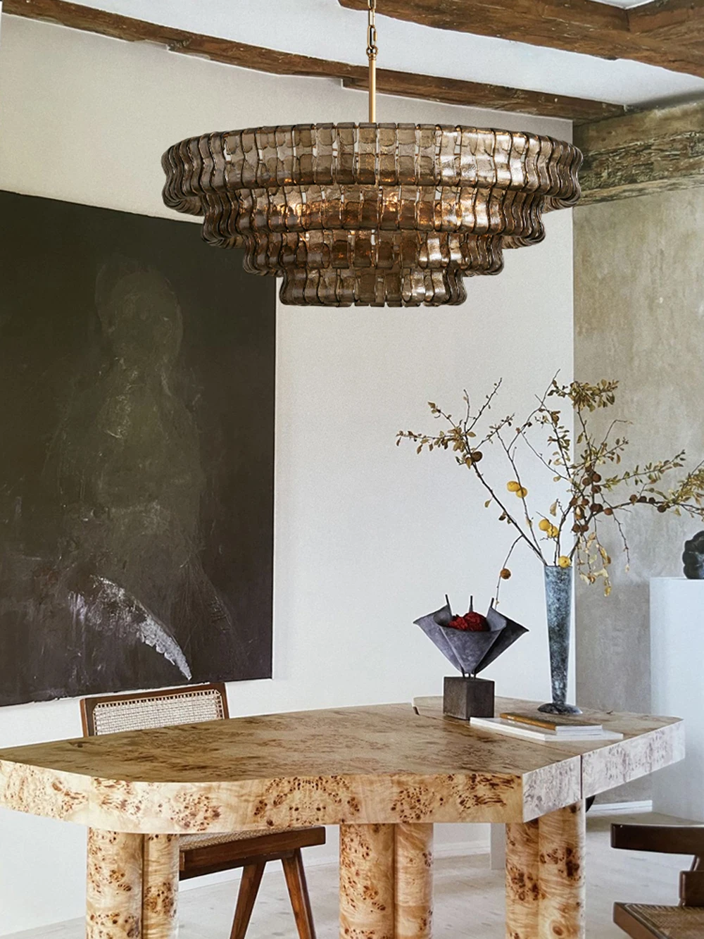 Murano Design Dimmable LED 2-5 Tier Chandelier