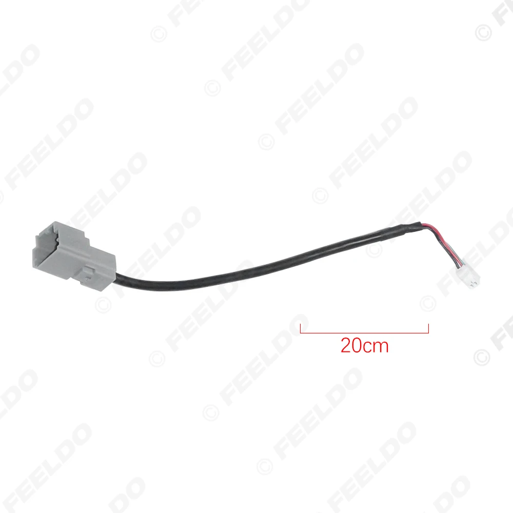 FEELDO Car Audio Radio 12Pin Conector Changer Port AUX Adapter for Fiat Strada/Toro (2020) Auto AUX Cable Transfer