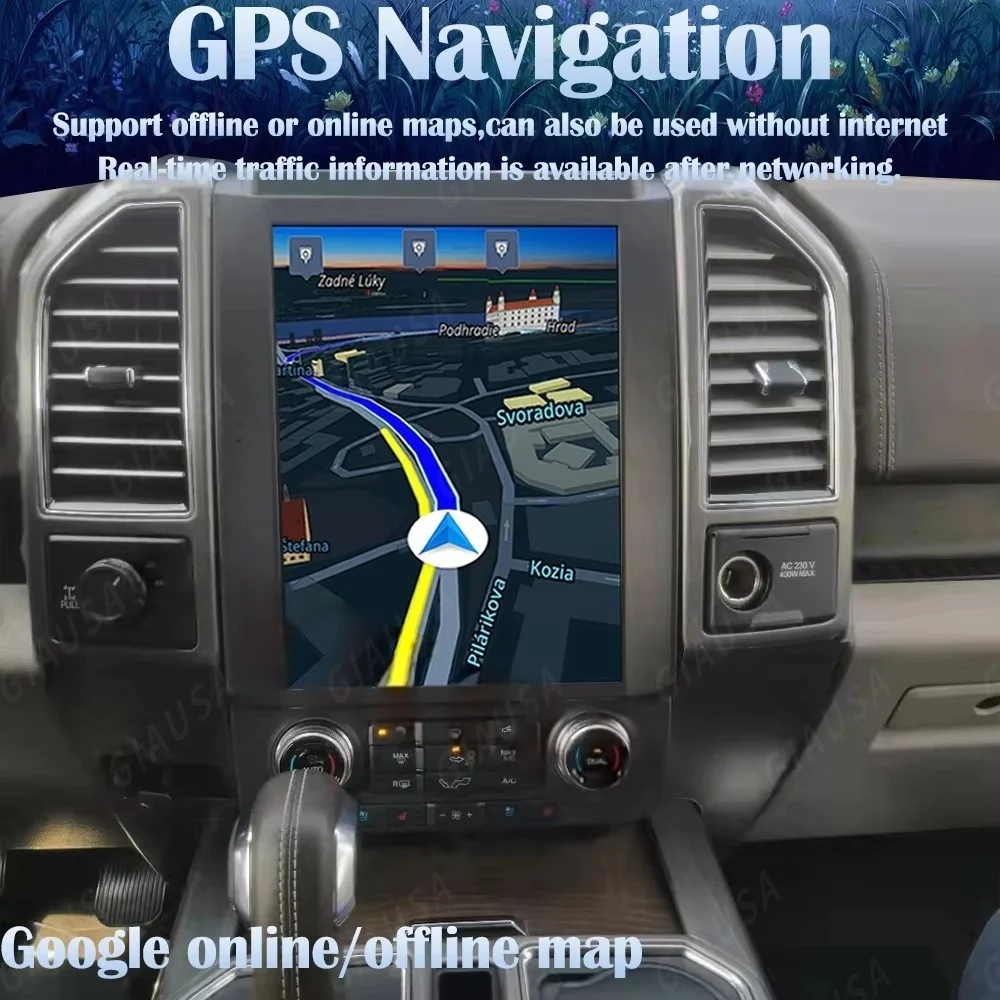 Android14 راديو السيارة لفورد F150 2016-2021 السيارات الوسائط المتعددة شاشة تعمل باللمس Carplay السيارات بلوتوث 4G واي فاي DSP لتحديد المواقع والملاحة #3