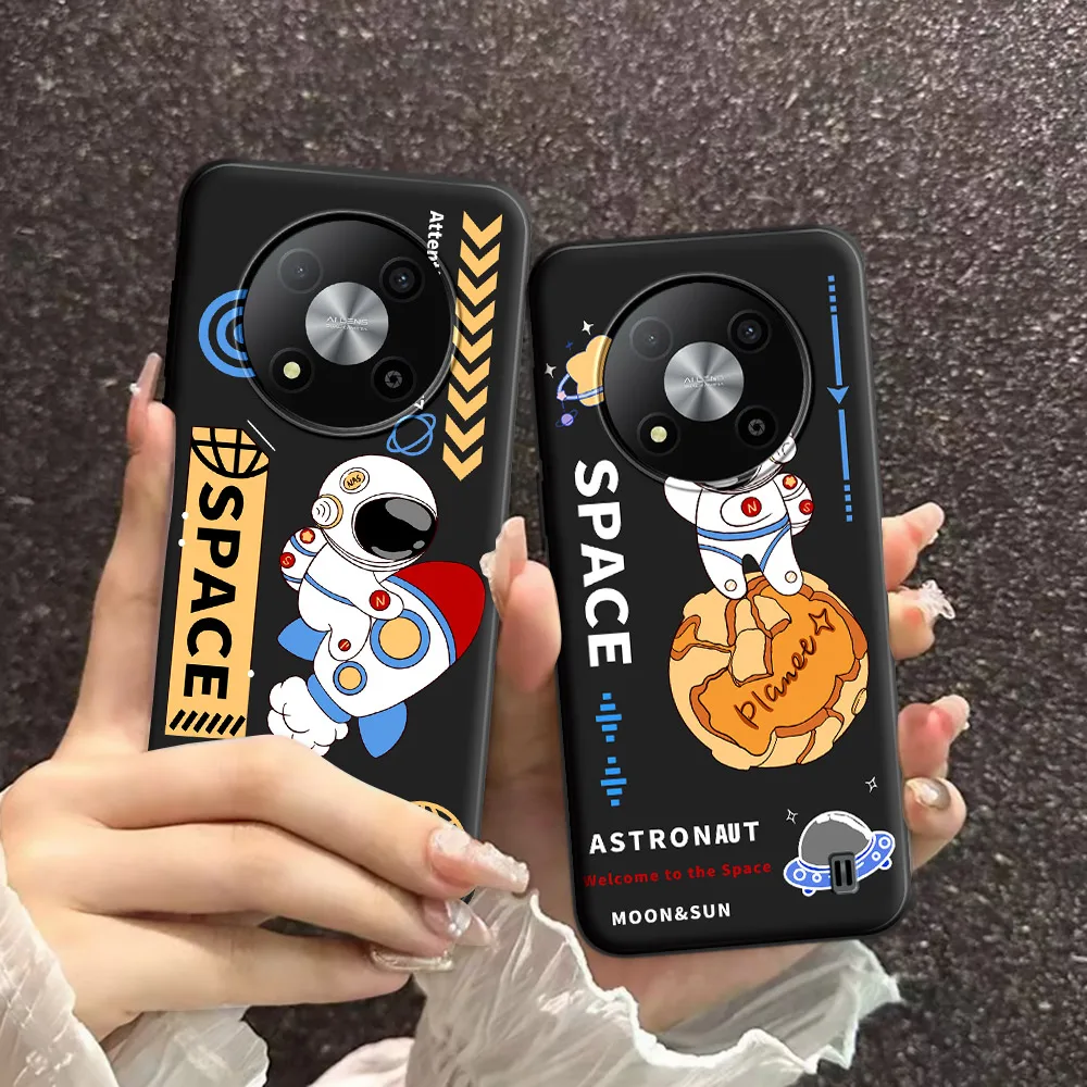 For ZTE Blade A73 5G Case Cartoon Ice Cream Soft Silicon TPU Astronaut Pattern Phone Case For ZTE Blade A73 5G Back Cover Conque