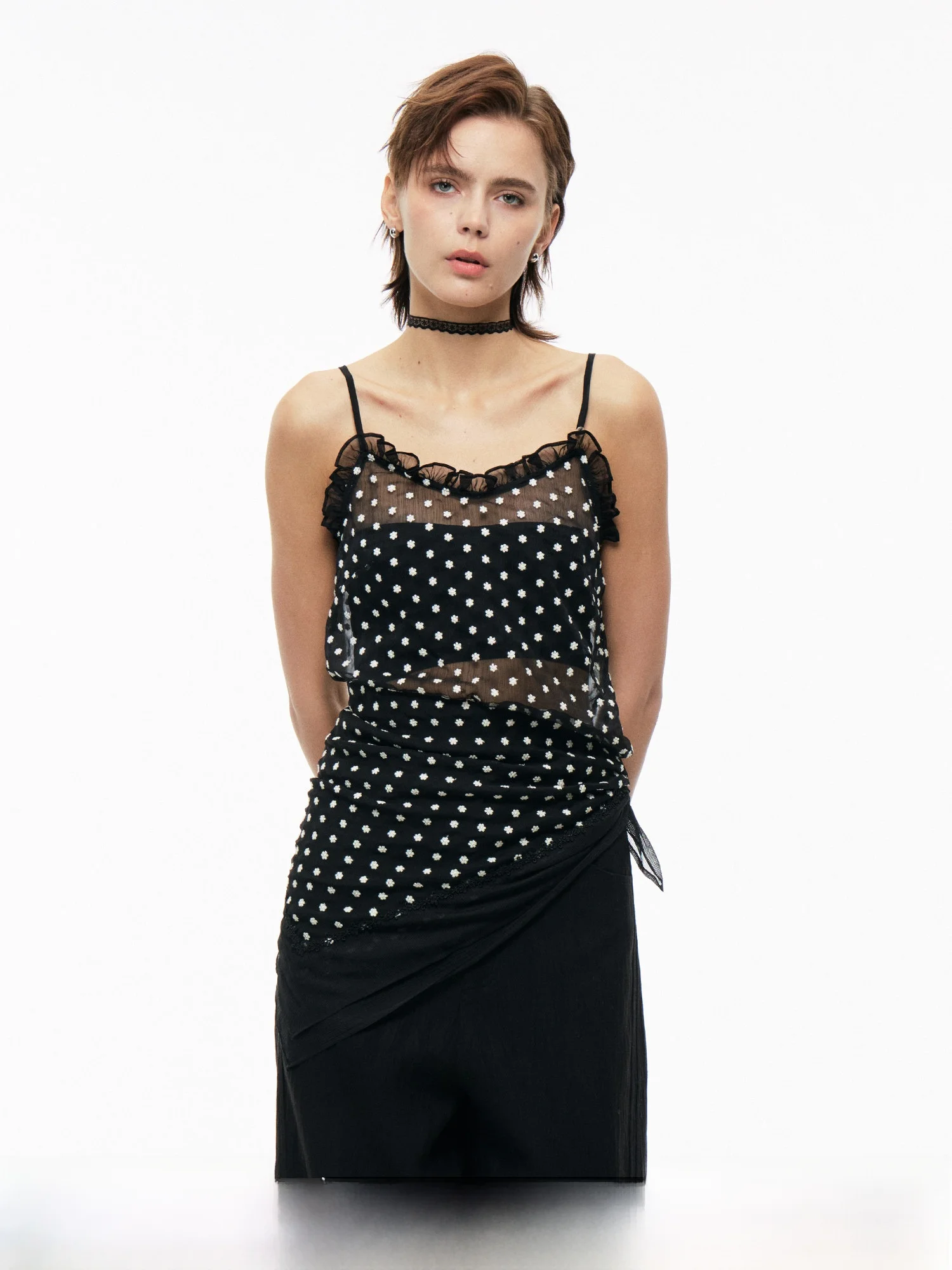 

Billconch кружевной топ с цветочным принтом, легкая дышащая весенне-летняя женская верхняя одежда из смеси хлопка и полиэстера, наряд Ciwalk