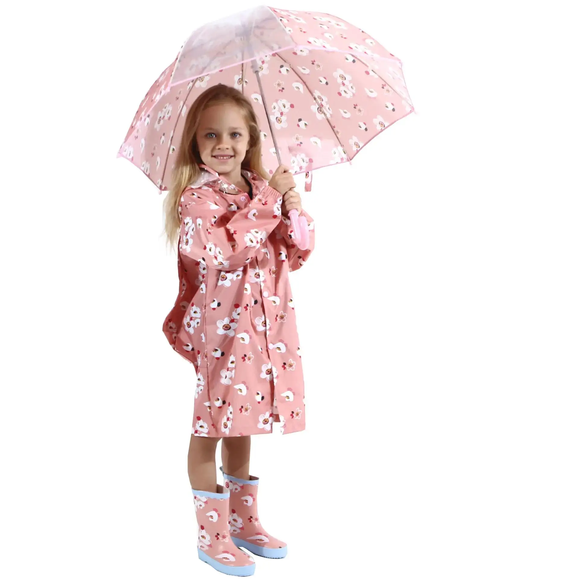 

Raincoat Children Rain Poncho Boys Girls Poncho w/ without Schoolbag Child Rain Thickened Rainboots Windbreaker Poncho Raincoat