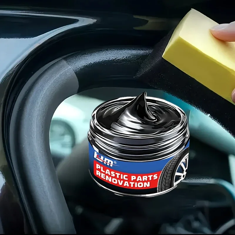 

KJM Новый крем для полировки пластиковых салонов автомобиля 35 мл — черное глянцевое покрытие, воск для приборной панели, восстанавливает блеск и защищает поверхности