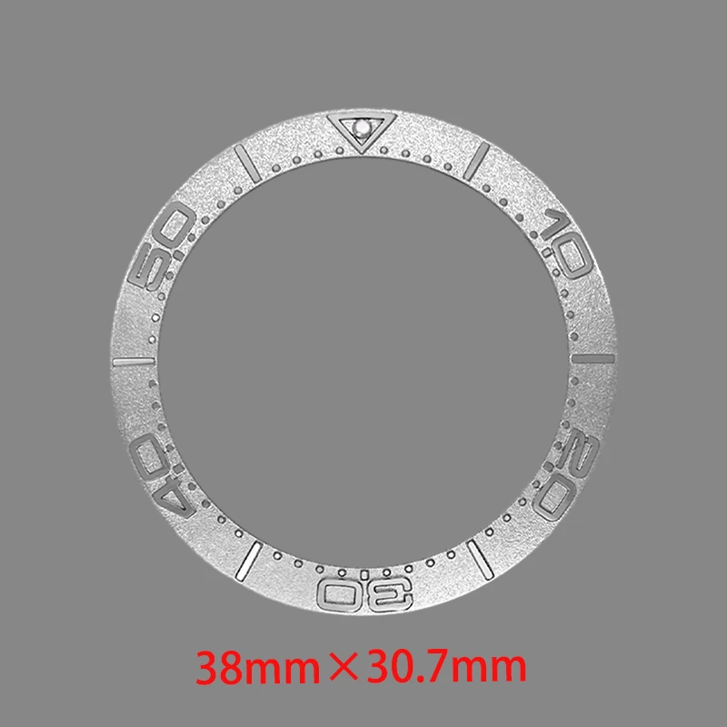 38×30.7mm Curved Metal Bezel Insert Ring Fits GMT SRPD SKX007 SKX009 Watch Case NH35 NH36 Movement Watch Bezel Ring Refit Parts