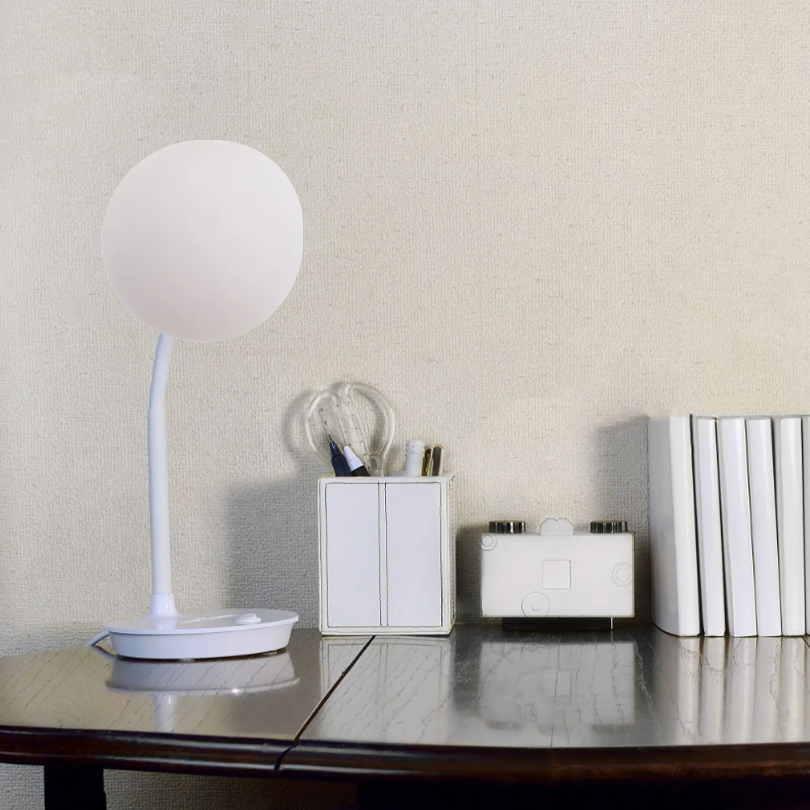 Frosted Glass Globe Lamp Shade White Sphere Round Light Cover 4.72 Inch 0.87 Fitter Replacement for Pendant Floor Desk Lamps