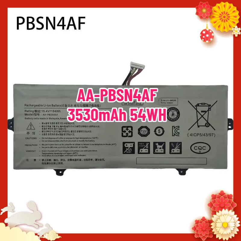 SWZY AA-PBSN4AF Laptop Battery for Samsung Notebook Pen 13 NP930SBE-K01US NP930SBE NT930SBE NP730QCJ NP730QDA 15.4V 54Wh