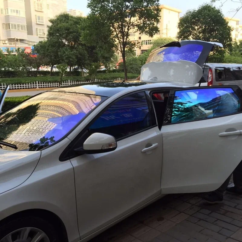 2025 Wärmeisolierung, explosionsgeschützt, hochauflösende Farbe, lila Chamäleon, Windschutzscheibentönung, Autofensterfolie