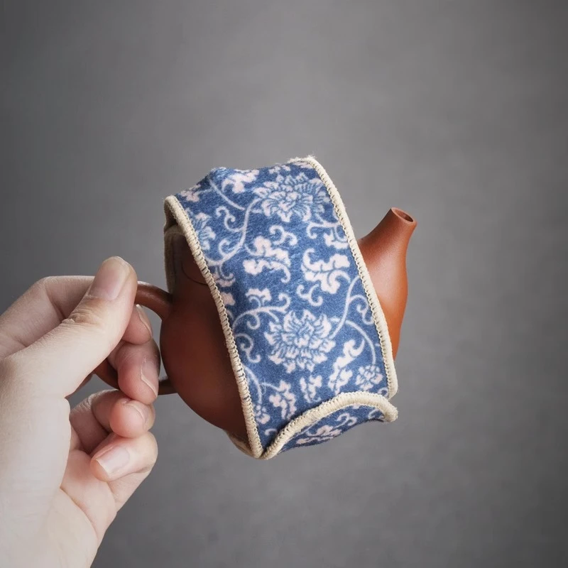Teapot Protection Strips Outdoor Portable Anti-collision Teapot Lid Bowl Self-adhesive Cloth Tea Pot Cup Reinforcing Cable Ties