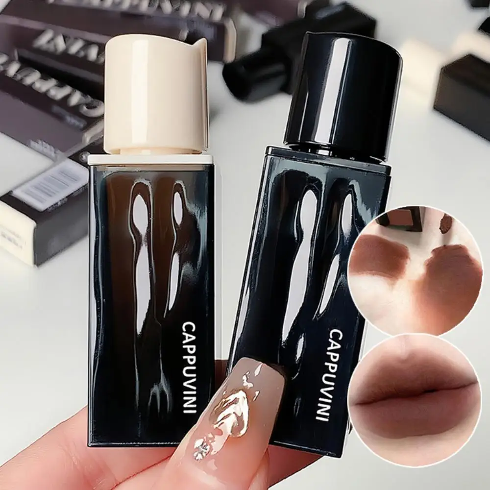 Cappuvini Amber Velvet Matte Lip Glaze Long-lasting Lip Gloss Smooth Texture Waterproof Lipstick Cosmetics