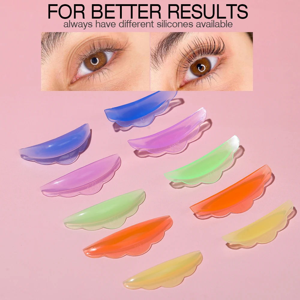 Lash Lift Shields C Curl 5 Size Lifting Pad, Rapid Eyelash Shield Shiny Perm Rods Make Eyes Natural Curl Flexible Pads