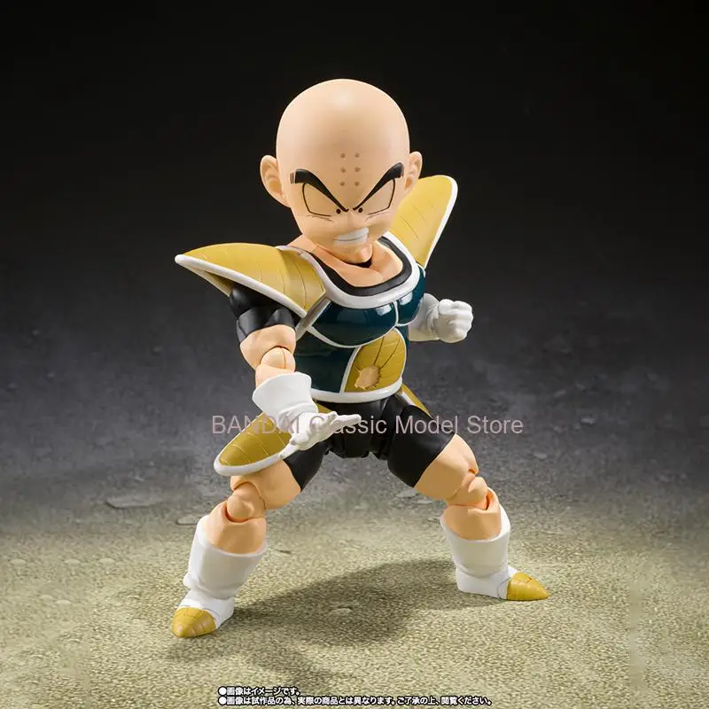 Bandai Genuino Gohan Krillin Battle Suit SHF Dragon Ball Anime figura Giocattolo mobile Anime Periferica Action Figures per collezionisti