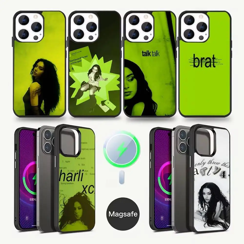 

Charli XCX Brat Phone Case For iPhone 16,15,14,13,12,11,Pro,Max,Plus,Mini,Magsafe,Magnetic Wireless Charging Case