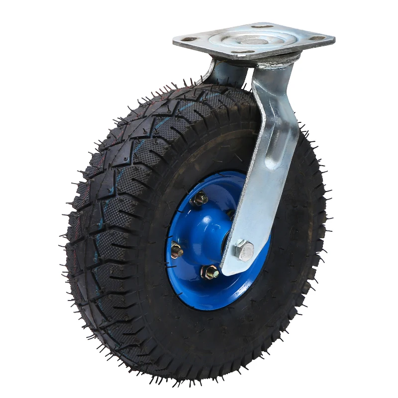 

Cart Wheel 8/10 Inch Rubber Universal Wheel Trolley Inflatable Wheel Load 500KG