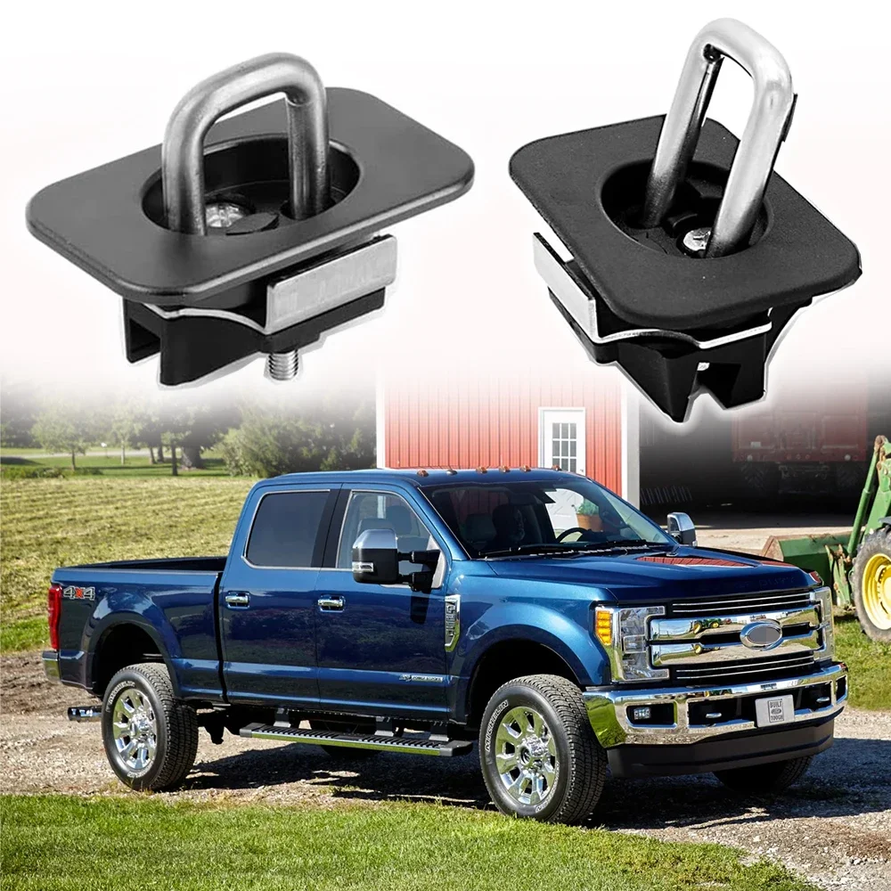 

Pickup Truck Retractable Bed Tie Down Anchors For Ford F150 2015-2022 F250 F350 Super Duty 2017-2022 35°&90° Degree Angle Anchor