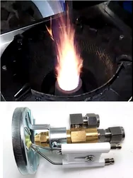 Waste Oil Burner Nozzle Siphon Full Cone Oil Fuel Nozzle Air Atomizing Sprayer Diesel Heavy Oil Nozzle Burner Accessories
