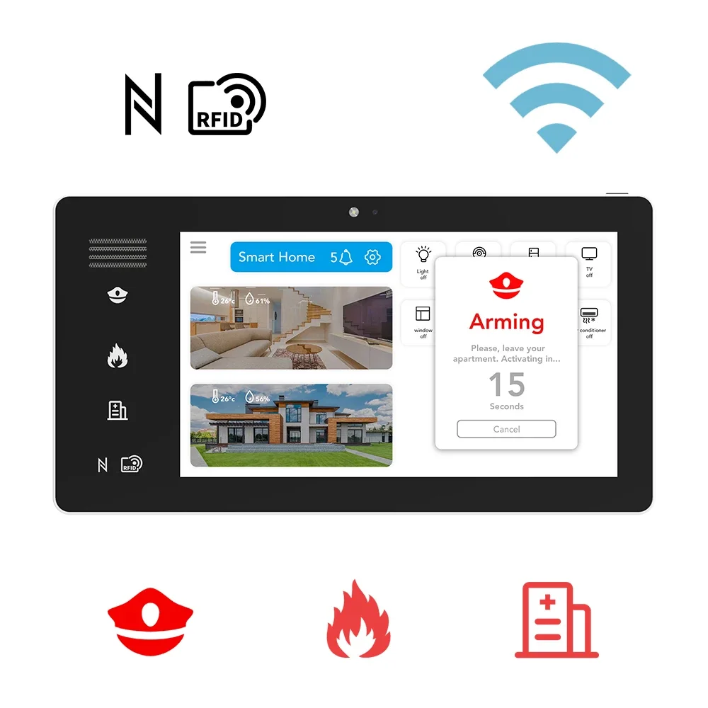 oem odm customize zigbee intercom wifi ble lte z-wave switch smart home iot gateway linux