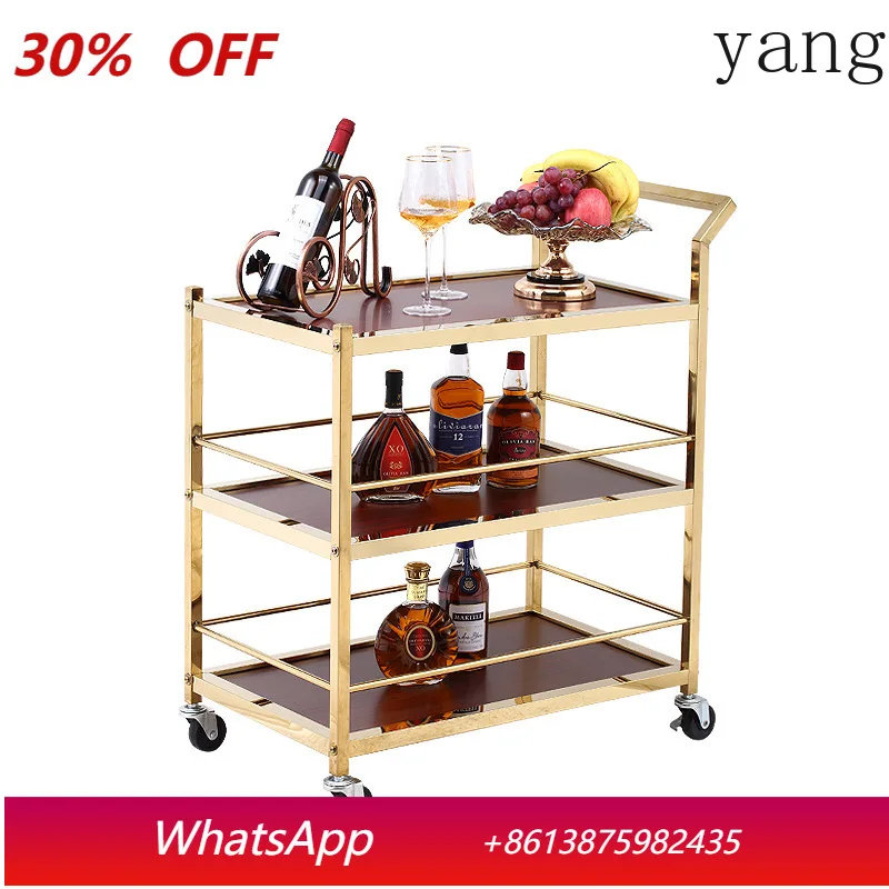 

YJQ high-end hotel liquor truck commercial restaurant dessert trolley KTV mobile snack service truck