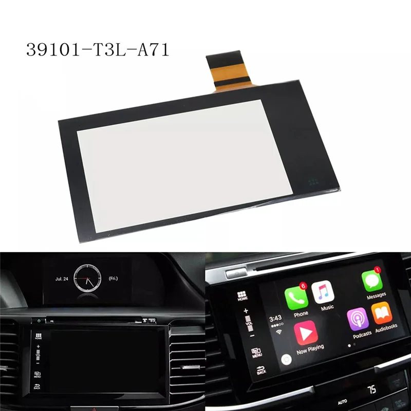 For Honda Accord 2016-2017 Replacement Touch Screen Glass Digitizer Navigation Radio LCD Display Screen 39101-T3L-A71