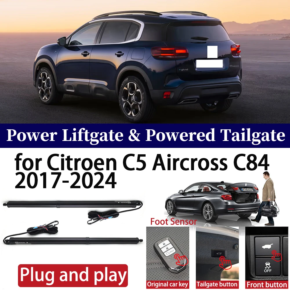 

for Citroen C5 Aircross C84 2017-2024 Car Auto Power Electric Tailgate Liftgate Lift Trunk Closer System Boot Lift Motor Kit