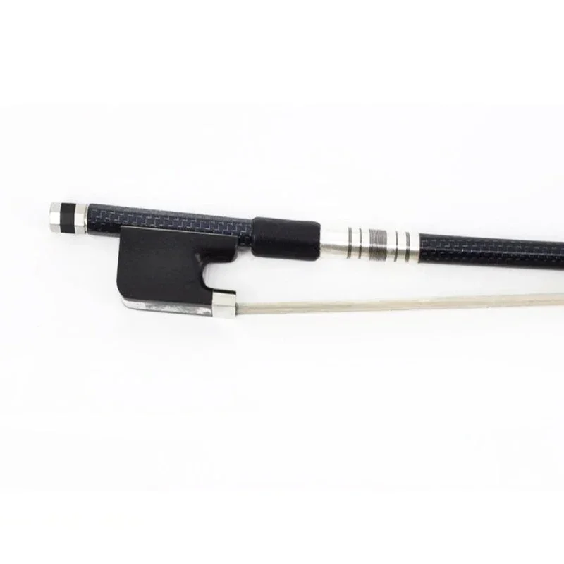 Grid cello bow, ebony library bow, colorful shell