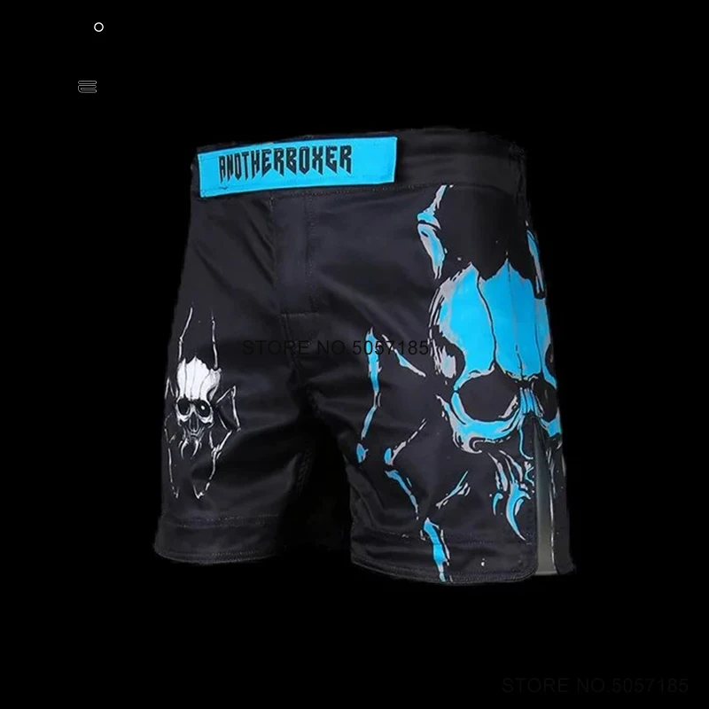 

Men' MMA Shorts Skull Kickboxing Fight Pants Women Kids Martial Arts Wrestling Grappling Clothing BJJ Muay Thai Boxing Shorts