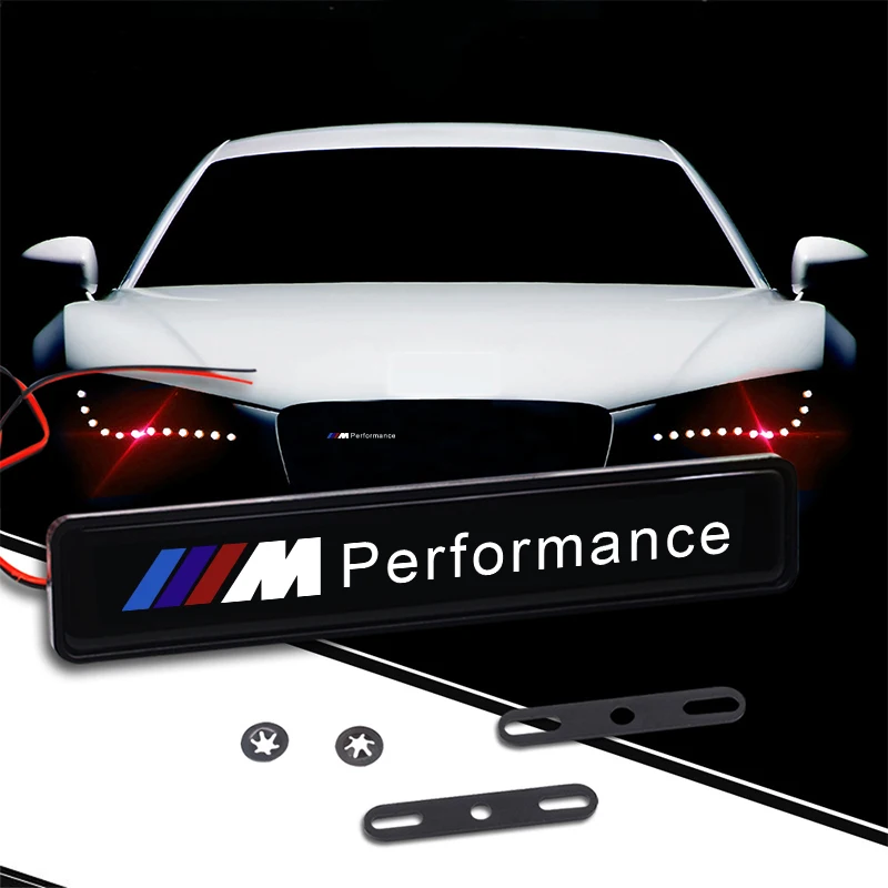 Car Front Hood Grille Emblem LED Light Grill Decorative Light For BMW M E34 E36 E60 E90 E46 E39 E70 F10 F20 F30 X5 X6 X1 M3 M5 6