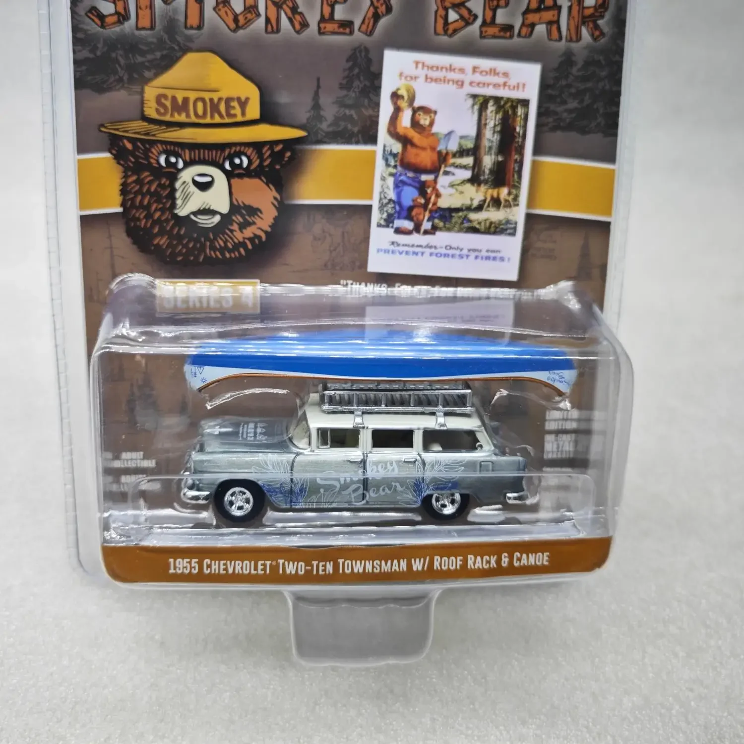 GreenLight 1:64 1955 Chevrolet Two-Ten Townsman Colección de coches de aleación Modelos de automóviles