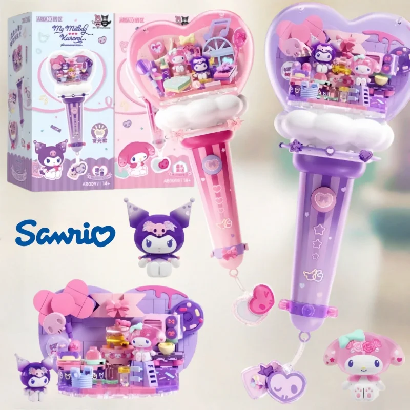 

Конструктор AREAX Brick Zone Sanrio: Волшебная палочка Куроми, Детская сборная игрушка, Милая модель-украшение «Волшебная палочка Май Мелоди», Подарок