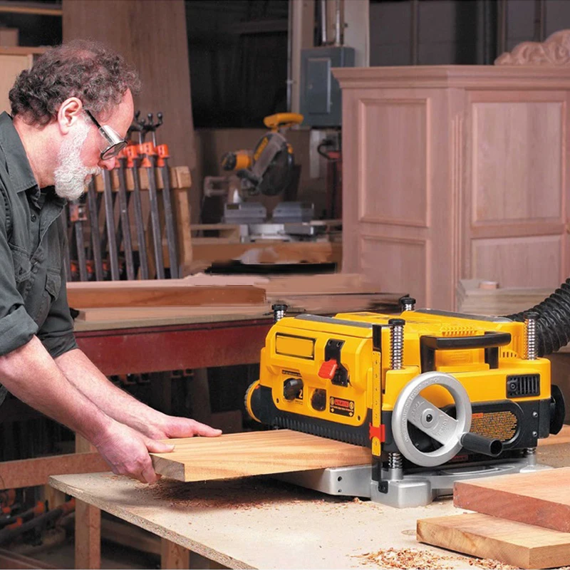 

Multi-functional Woodworking Table Planing 220V Press Planer Machine Small Electric Planer Apparatus Flat Planing