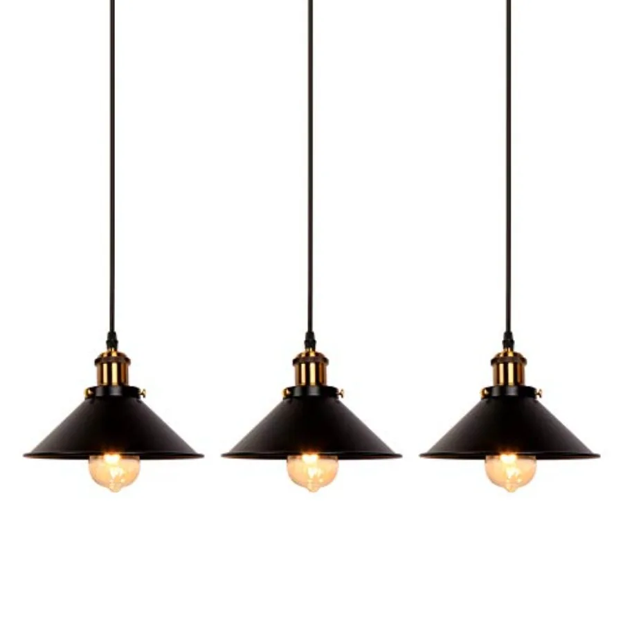 

Industrial Retro Black Iron Kitchen Restaurant Bar Balcony Hanging Pendant Light