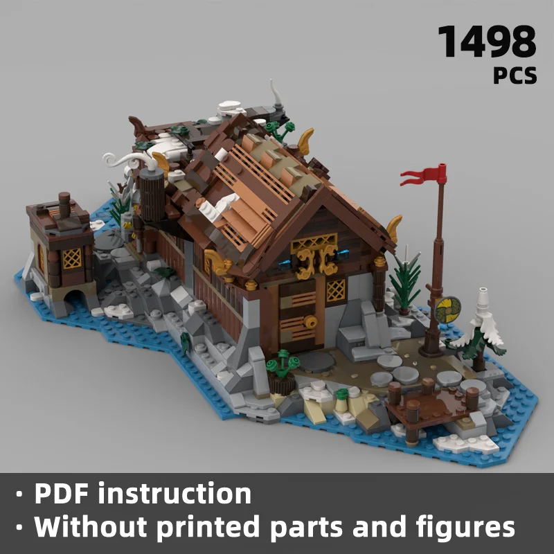 يقوم مكعبات البناء على الطراز الفايكنج على الطراز الشمالي بتعيد تجربة بناء المناظر الطبيعية للمغامرة القبلية الخشبية