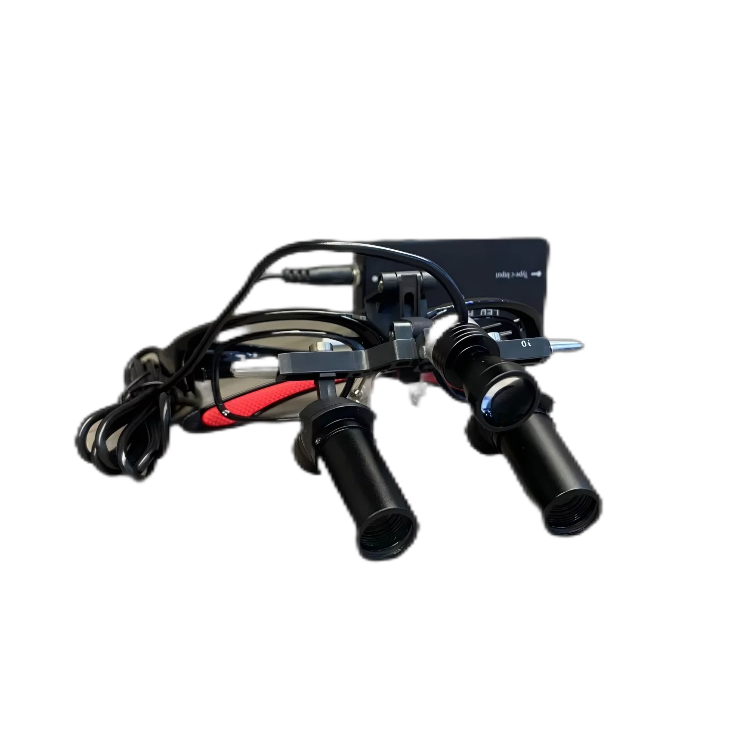 6X High Magnification Binocular Loupes with Electric 5W Headlights and Protective Glasses
