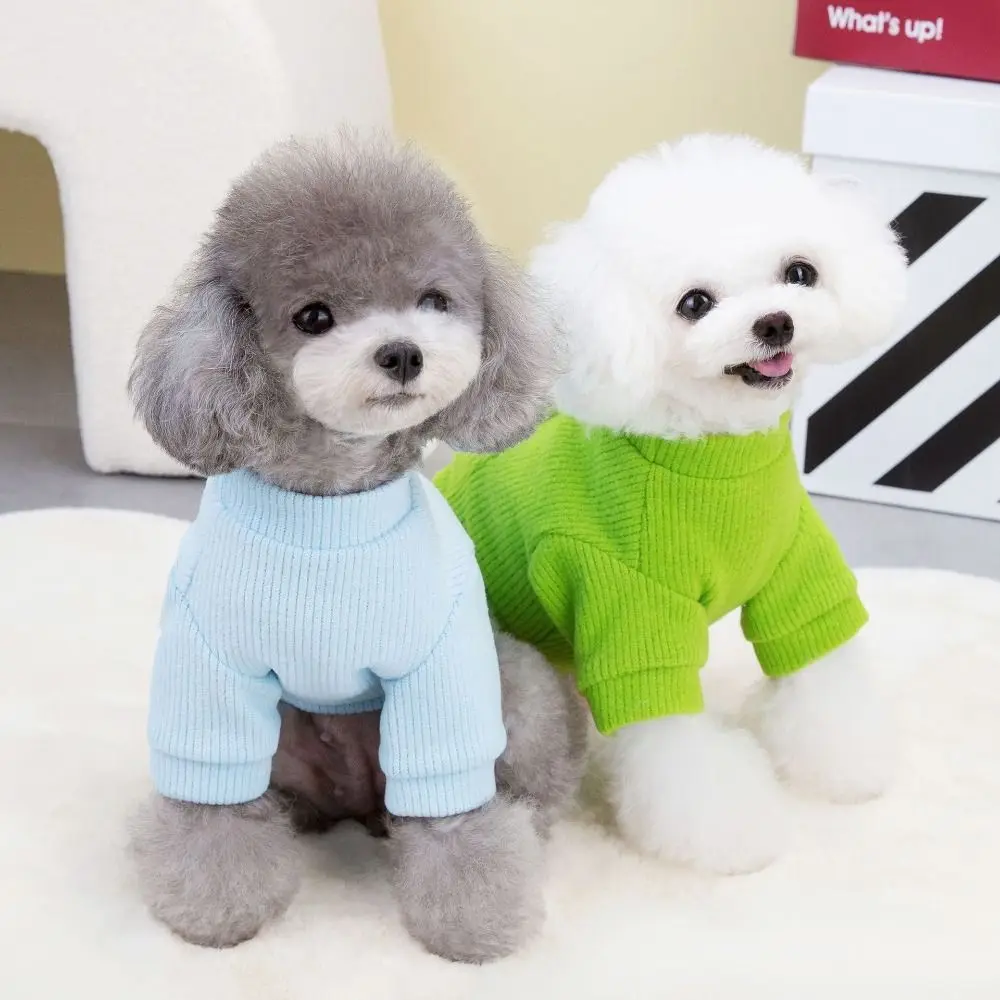 

Pet Overalls Warm Dog Sweaters Korean Breathable Small Dog Coats Comfortable Soft Pet Clothes Autumn