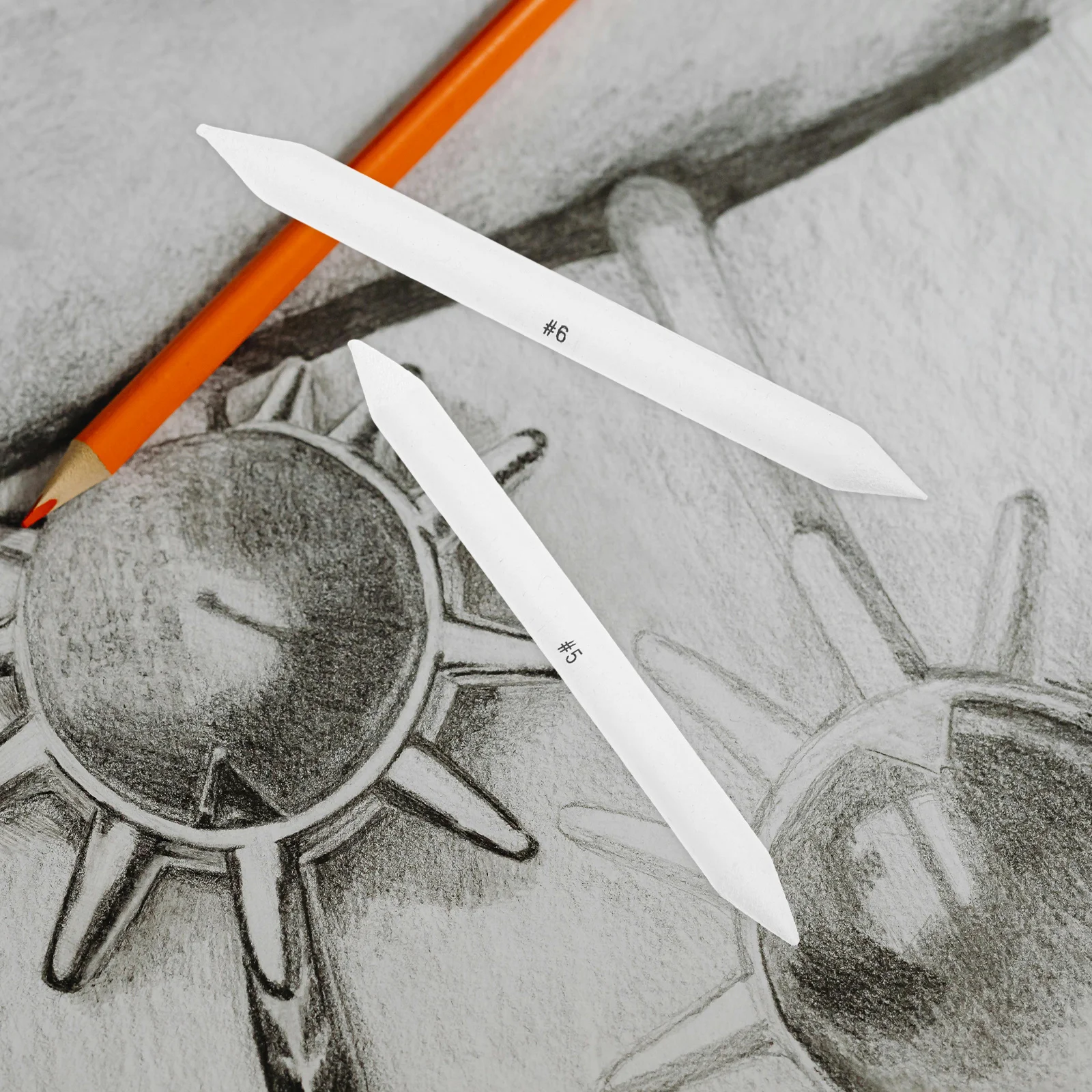 36 قطعة من أقلام الرصاص الصلبة لخلاط الورق الأبيض المختلط الملون #2