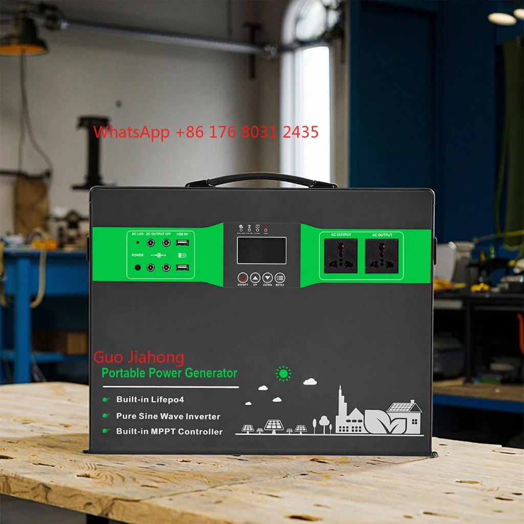 

US Standard Portable 5kWh Solar Panel Power Station Generator with 3kW/5kW MPPT Inverter 110V/220V Split Voltage Home Backup